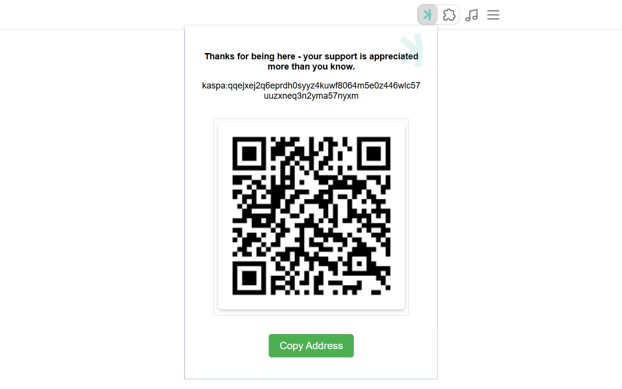 kaspa qr code